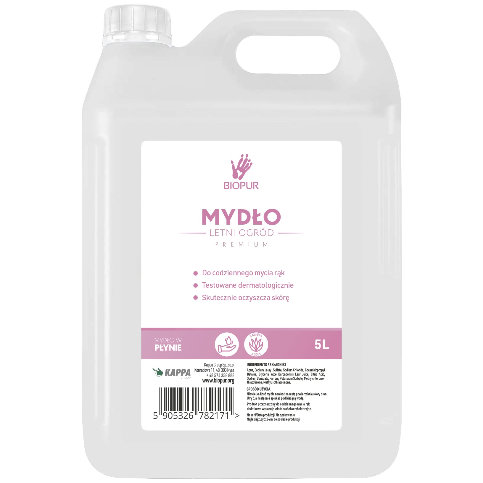 Mydło w płynie Biopur Letni Ogród, 5l