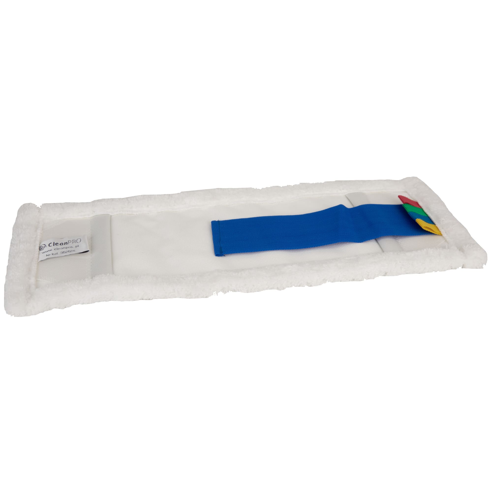 Mop płaski CleanPRO MOP 01, kieszeniowy z tasiemką, 40cm