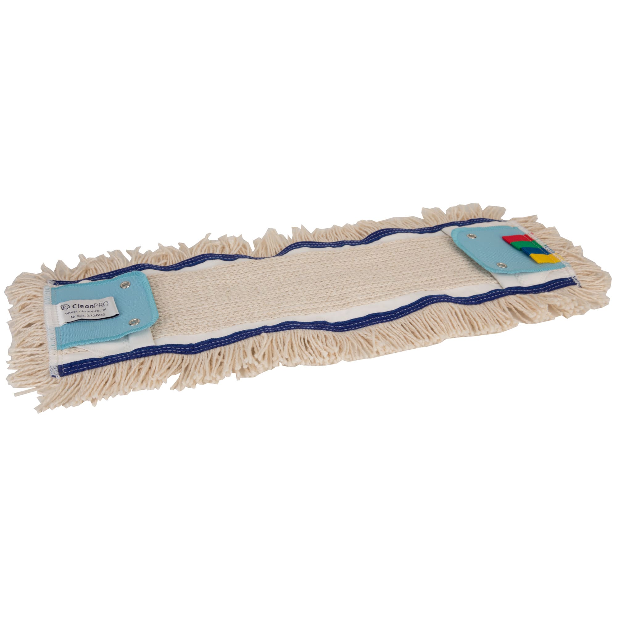 Mop płaski CleanPRO DUO 14, kieszeniowy/speedy, bawełna, 50cm