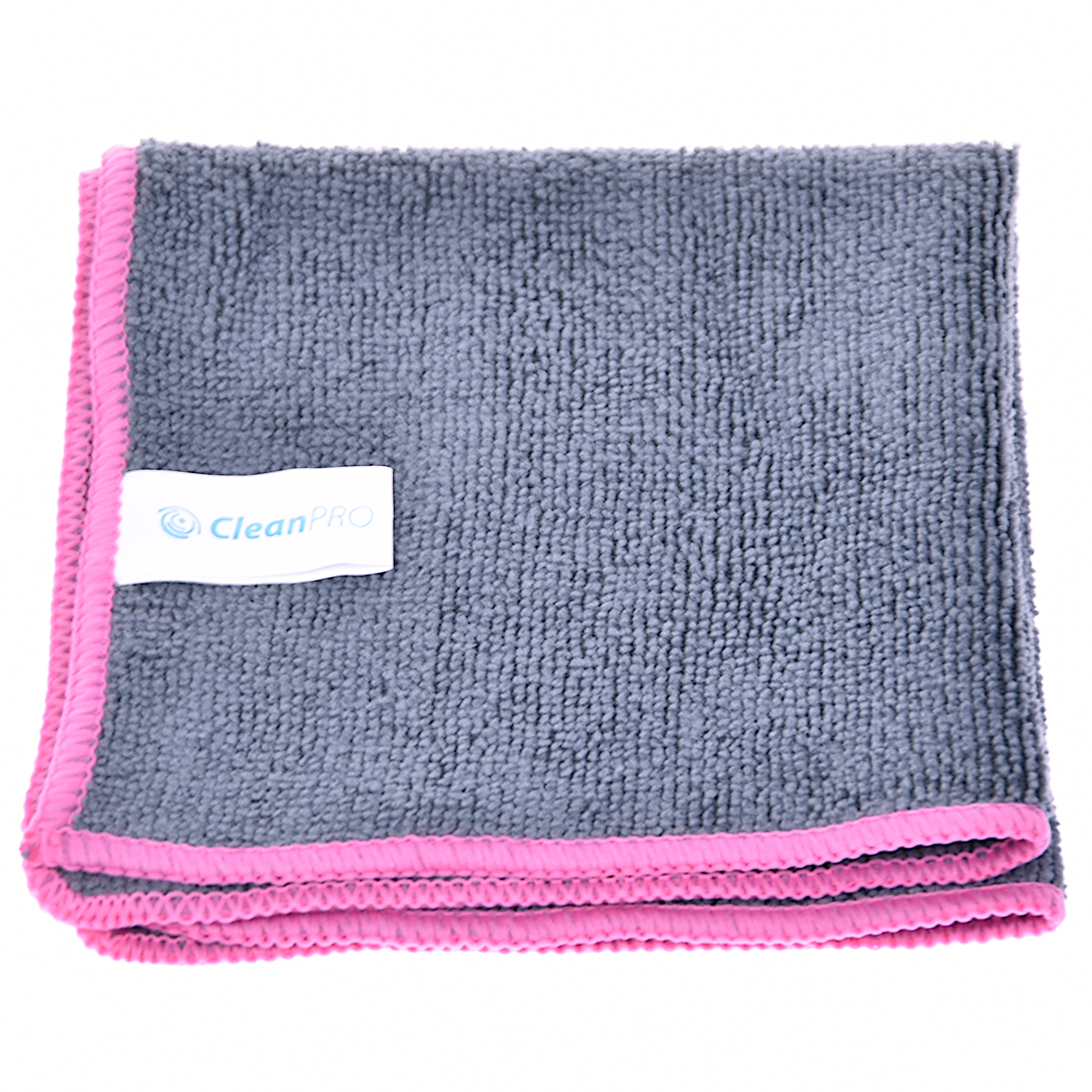 Ścierka CleanPRO Ultra Soft, 30x30cm, 220g/m2, szaro-czerwona