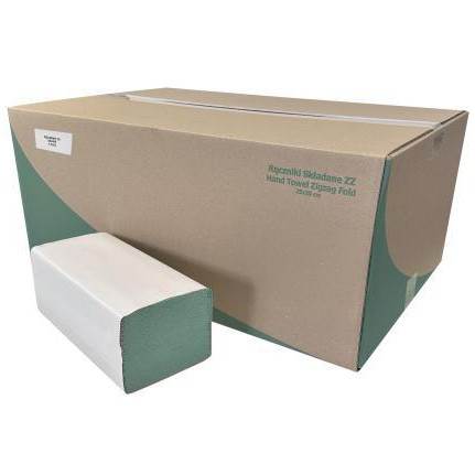 Ręcznik składany CleanPRO, 25x23cm, 1w, zielony, 20x200 listków