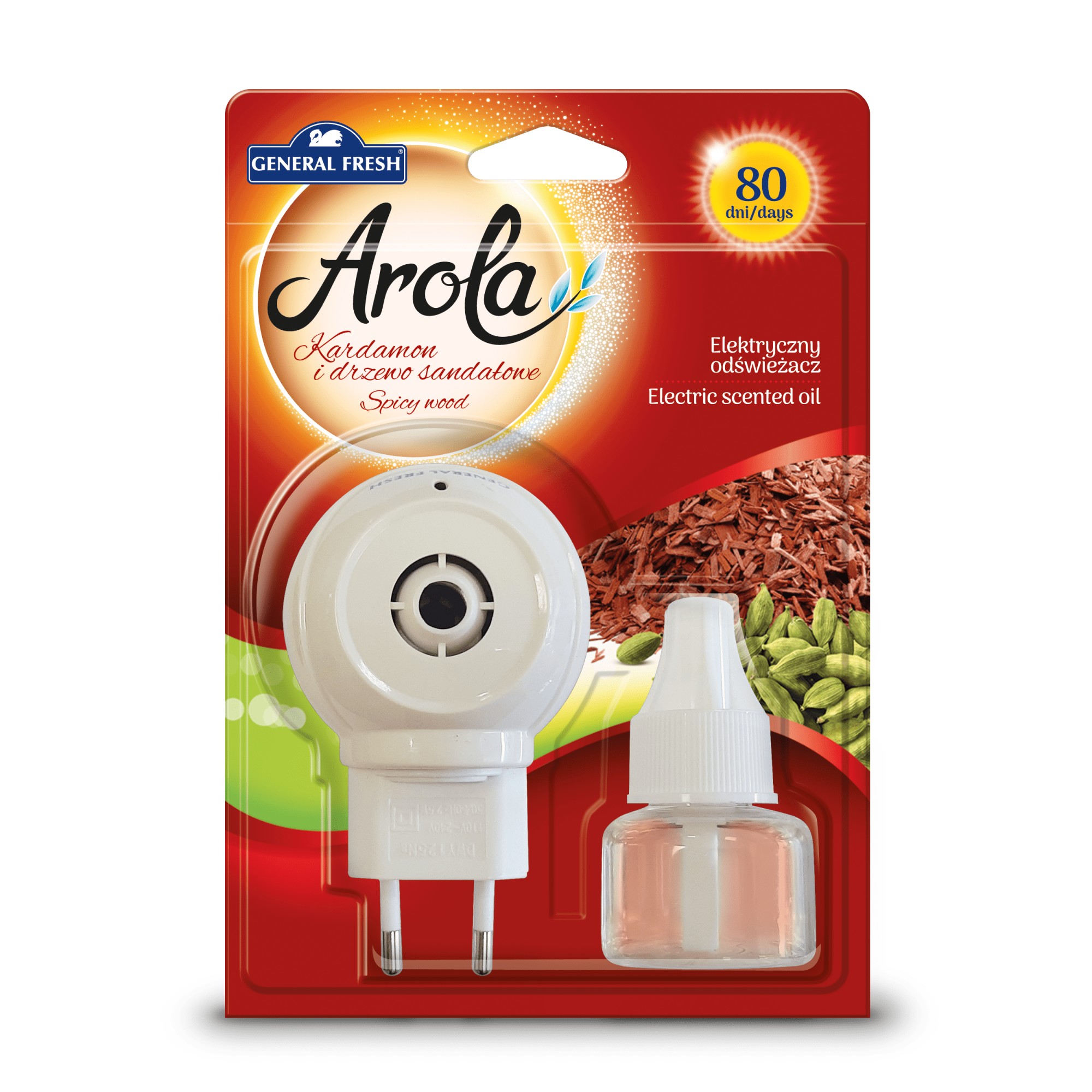 Elektryczny odświeżacz powietrza General Fresh Arola + wkład, mix, 25ml