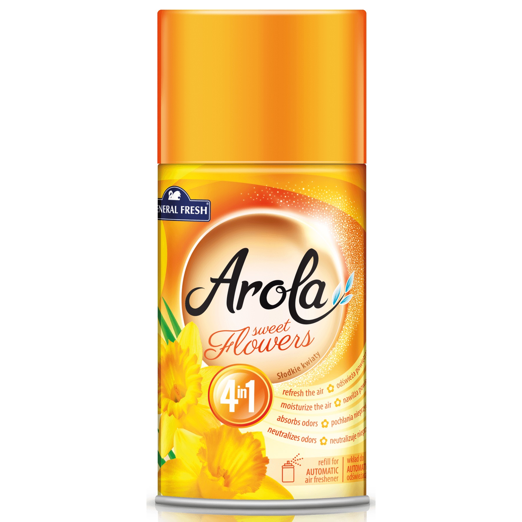 Wkład do automatycznych odświeżaczy powietrza General Fresh Arola, Sweet Flowers, 250ml