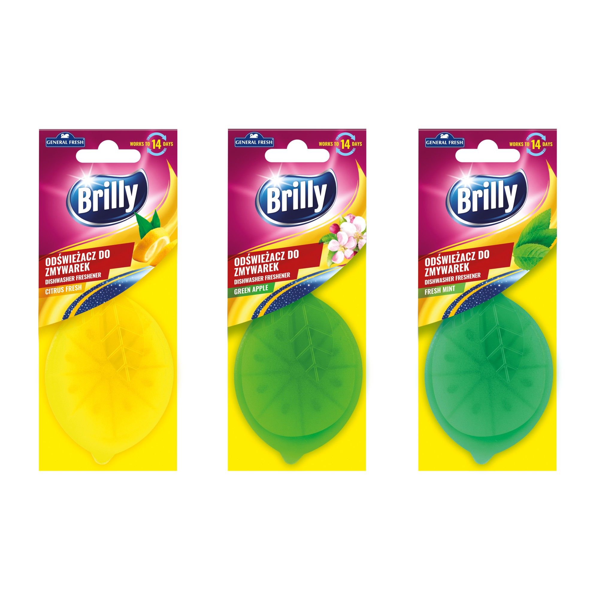 Odświeżacz do zmywarek General Fresh Brilly, mix