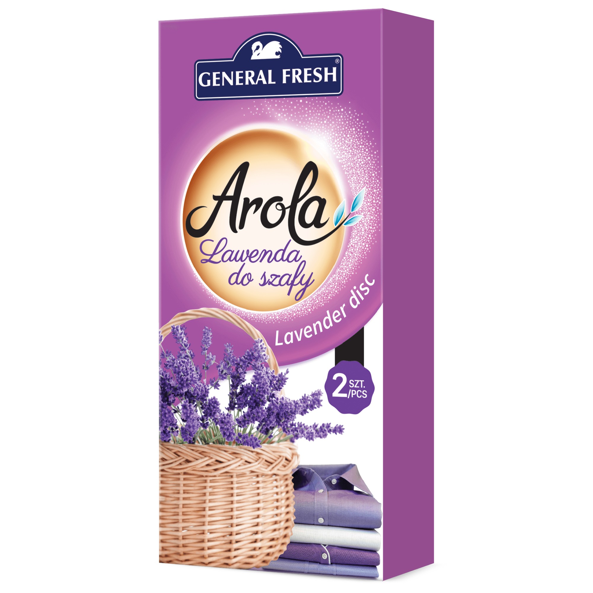Odświeżacz do szafy General Fresh Arola, Lawenda, 2 sztuki