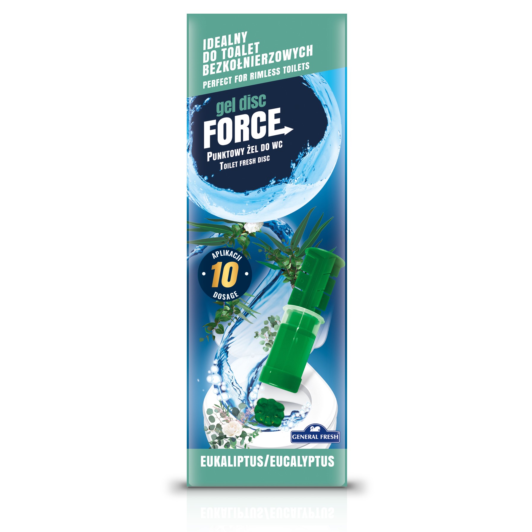 Krążki żelowe do WC General Fresh Gel Disc Force, mix, 60ml