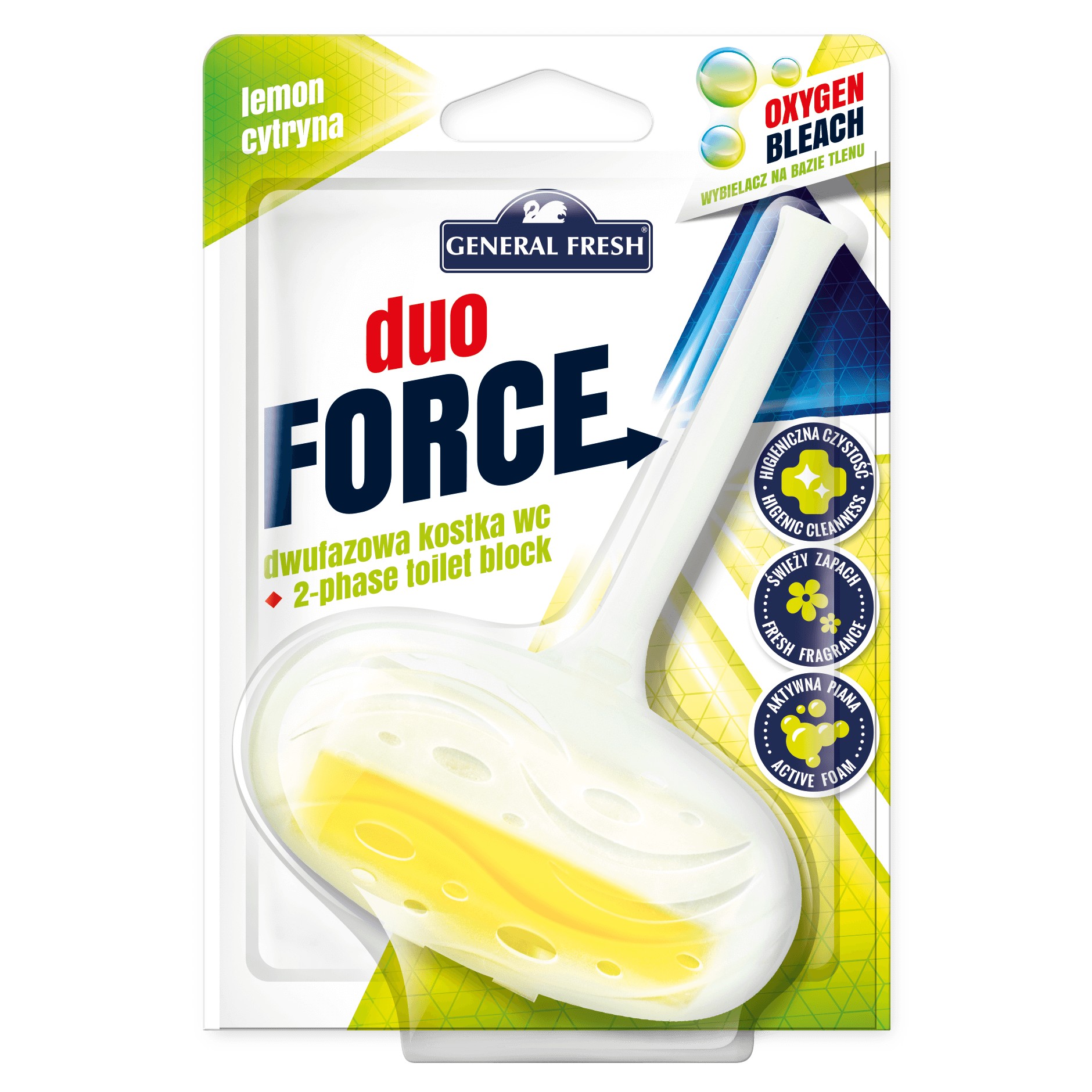 Kostka do WC General Fresh Duo Force, mix, 40g