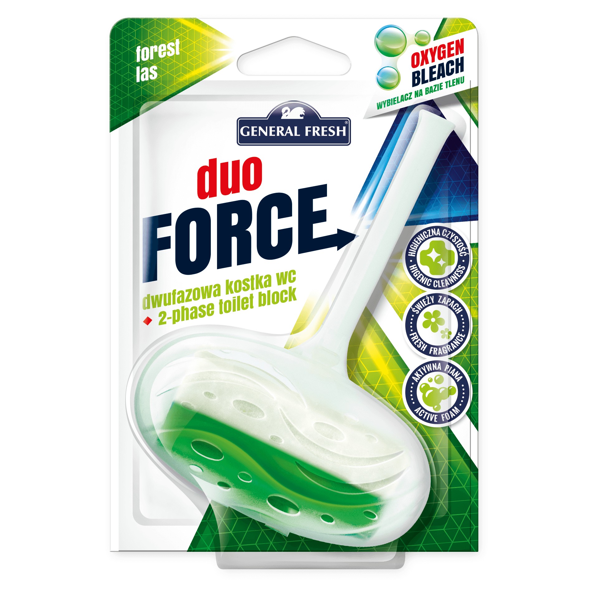Kostka do WC General Fresh Duo Force, mix, 40g