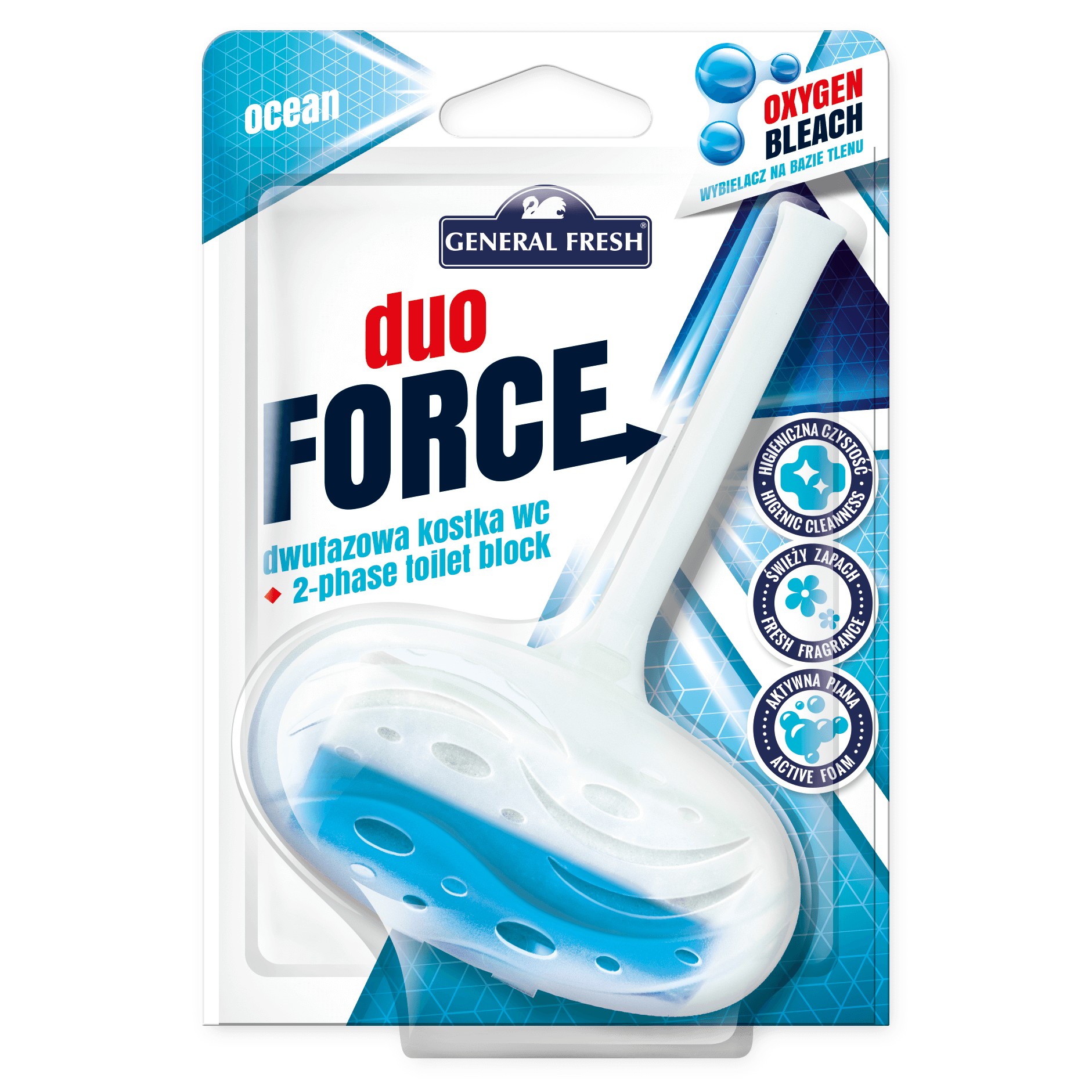 Kostka do WC General Fresh Duo Force, mix, 40g