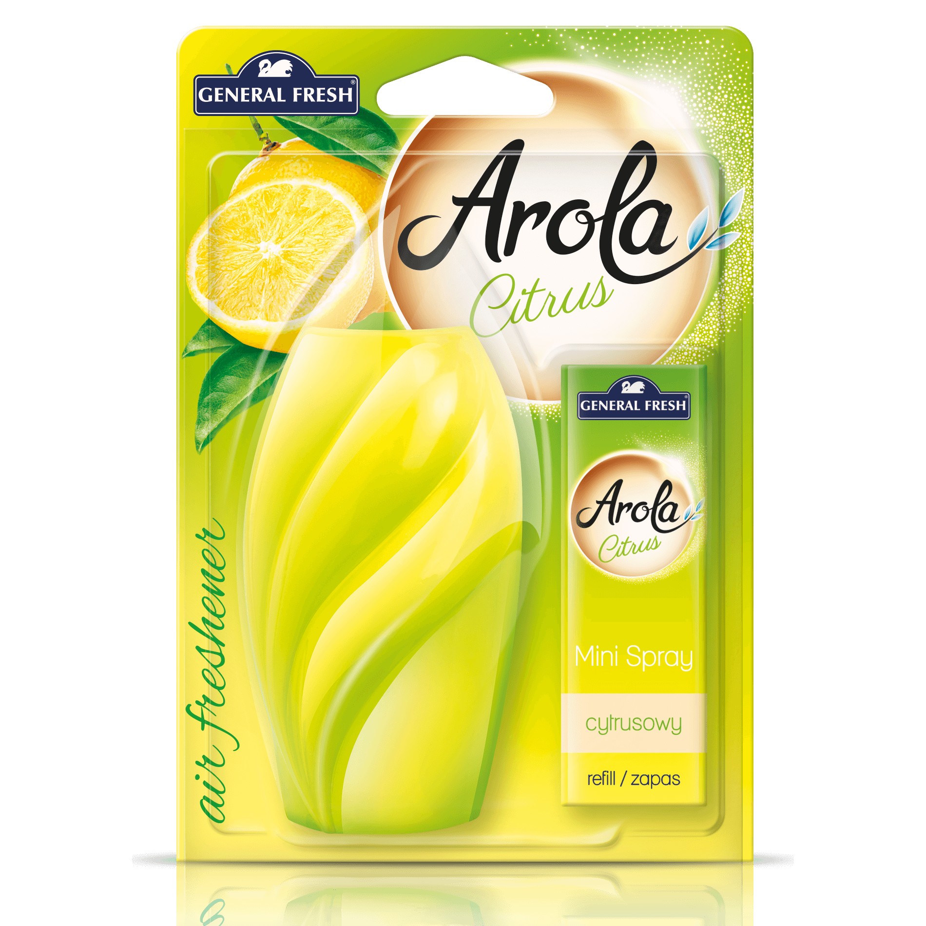Odświeżacz powietrza General Fresh Arola Mini Spray + wkład, mix, 15ml