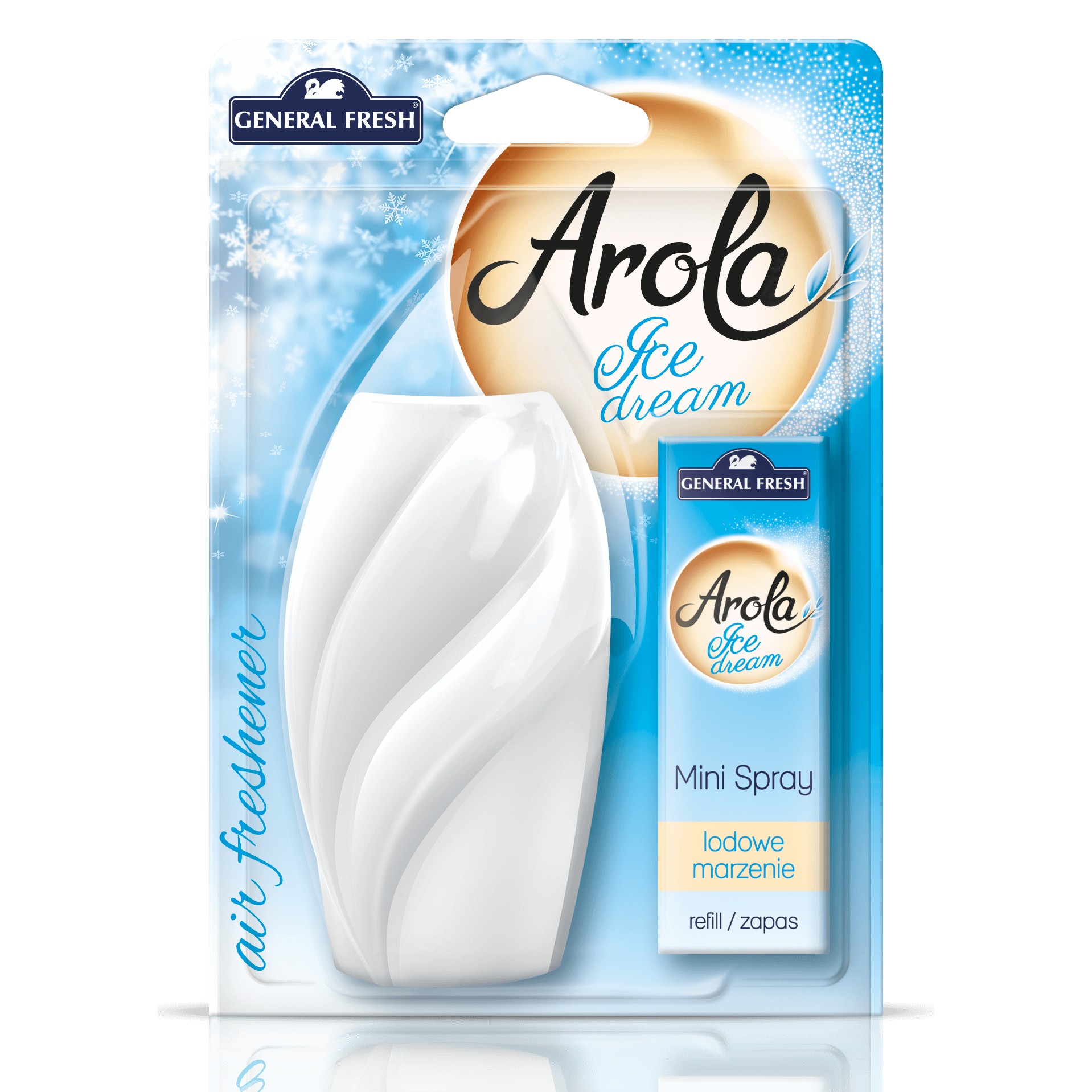 Odświeżacz powietrza General Fresh Arola Mini Spray + wkład, mix, 15ml