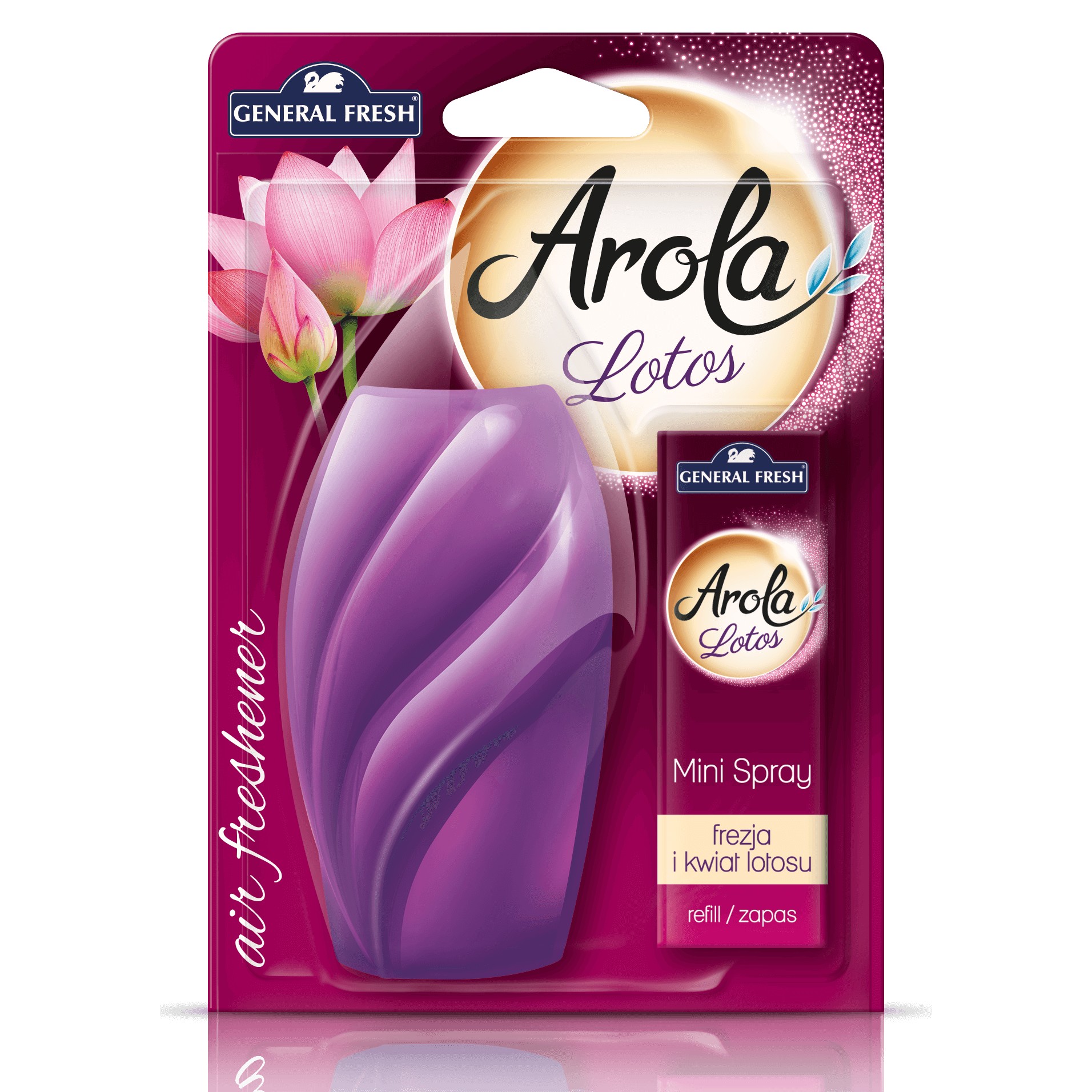 Odświeżacz powietrza General Fresh Arola Mini Spray + wkład, mix, 15ml