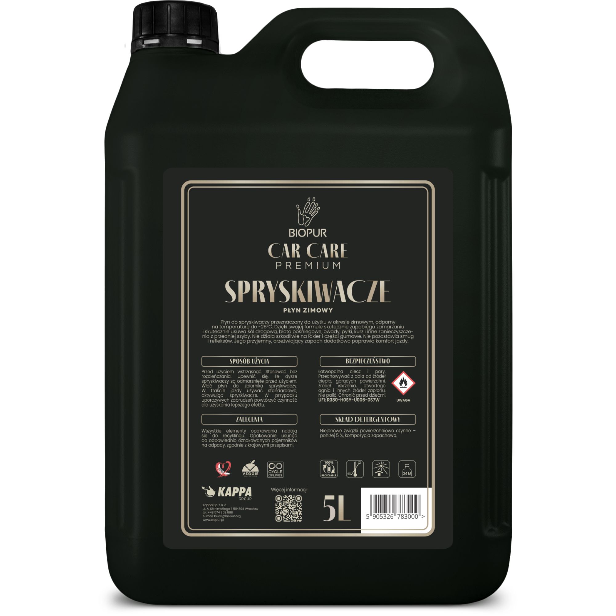 Płyn do spryskiwaczy zimowy Biopur Car Care, 5l