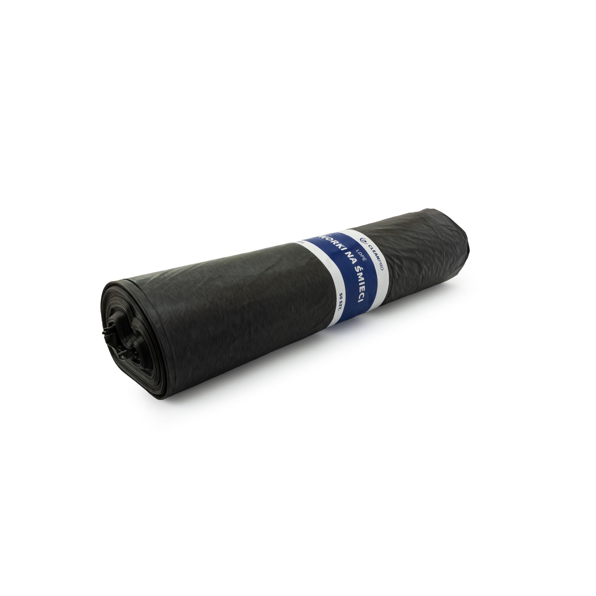 Worki na śmieci CleanPRO, 60l, czarne, LDPE, 50 sztuk