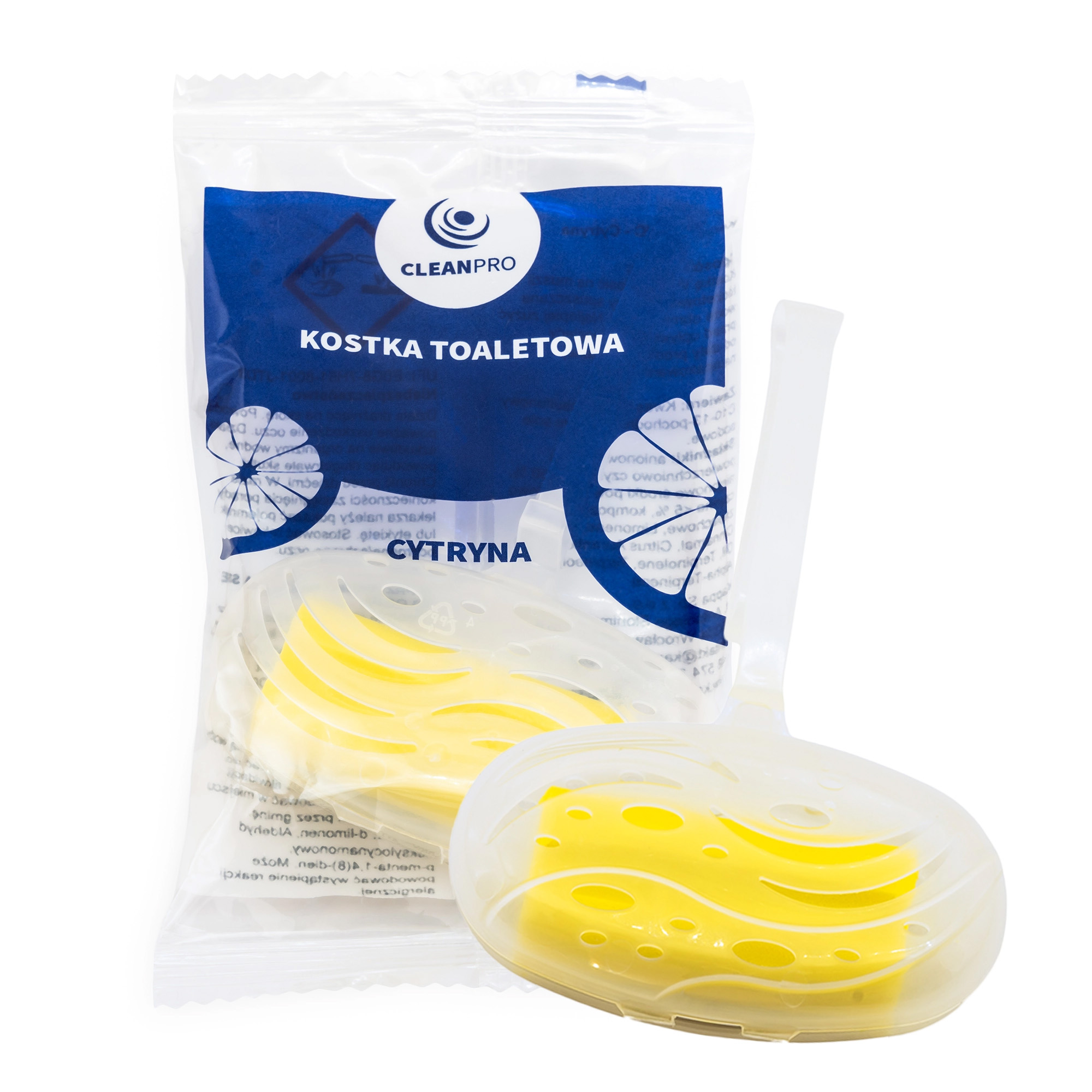 Kostka do WC z koszykiem CleanPRO, cytrynowa, 35g