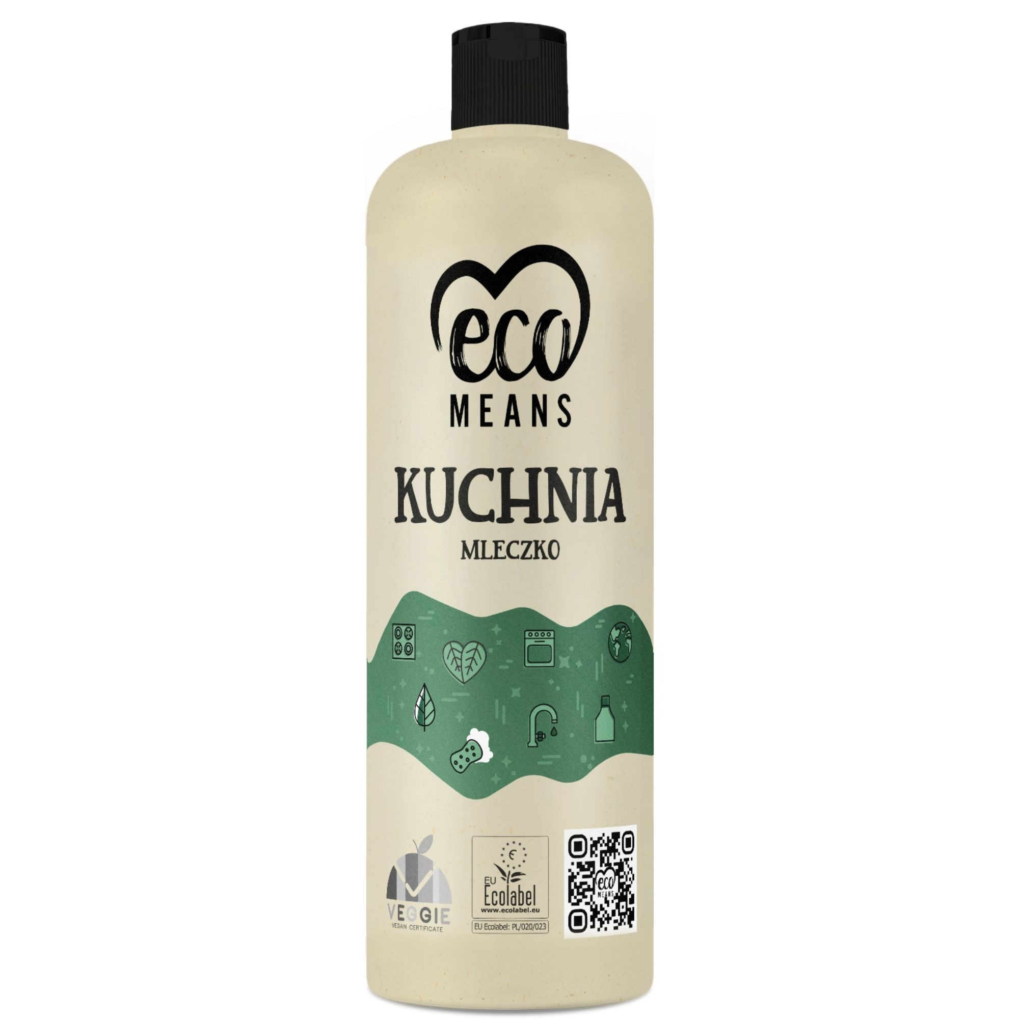Mleczko do czyszczenia kuchni EcoMeans Kuchnia Mleczko, 950ml