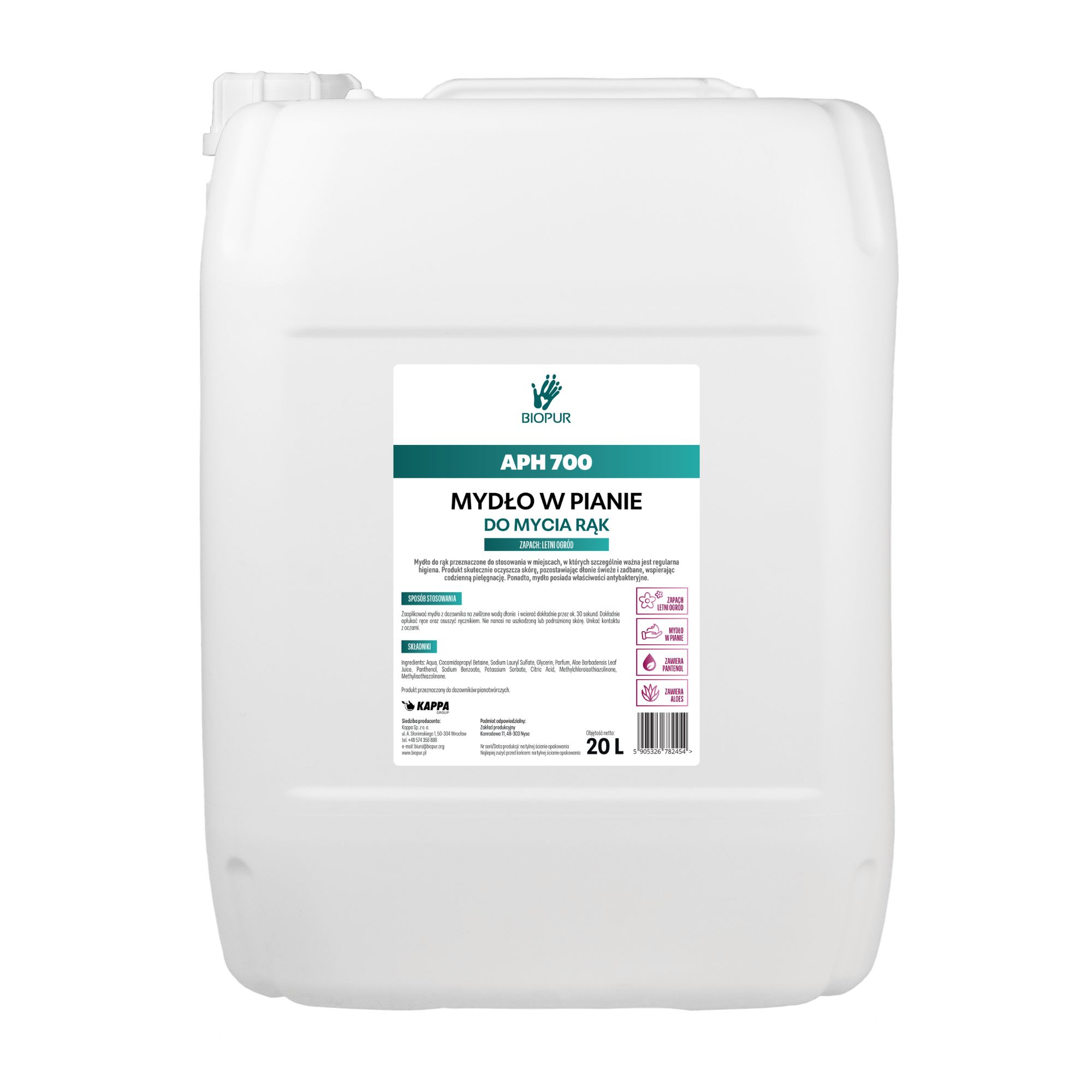 Mydło w pianie Biopur APH 700 Letni Ogród, 20l