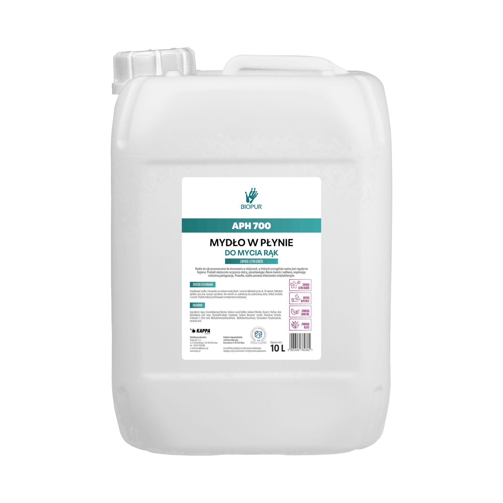 Mydło w płynie Biopur APH 700 Letni Ogród, 10l
