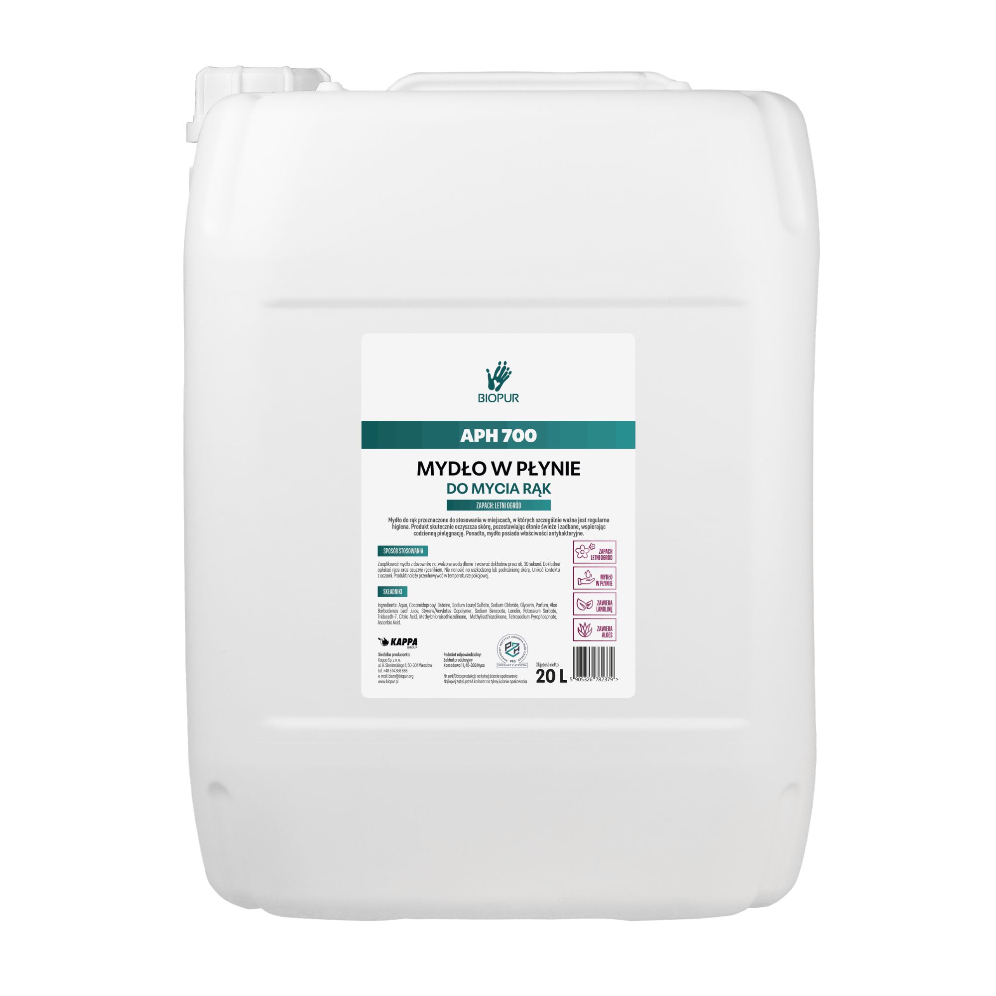 Mydło w płynie Biopur APH 700 Letni Ogród, 20l
