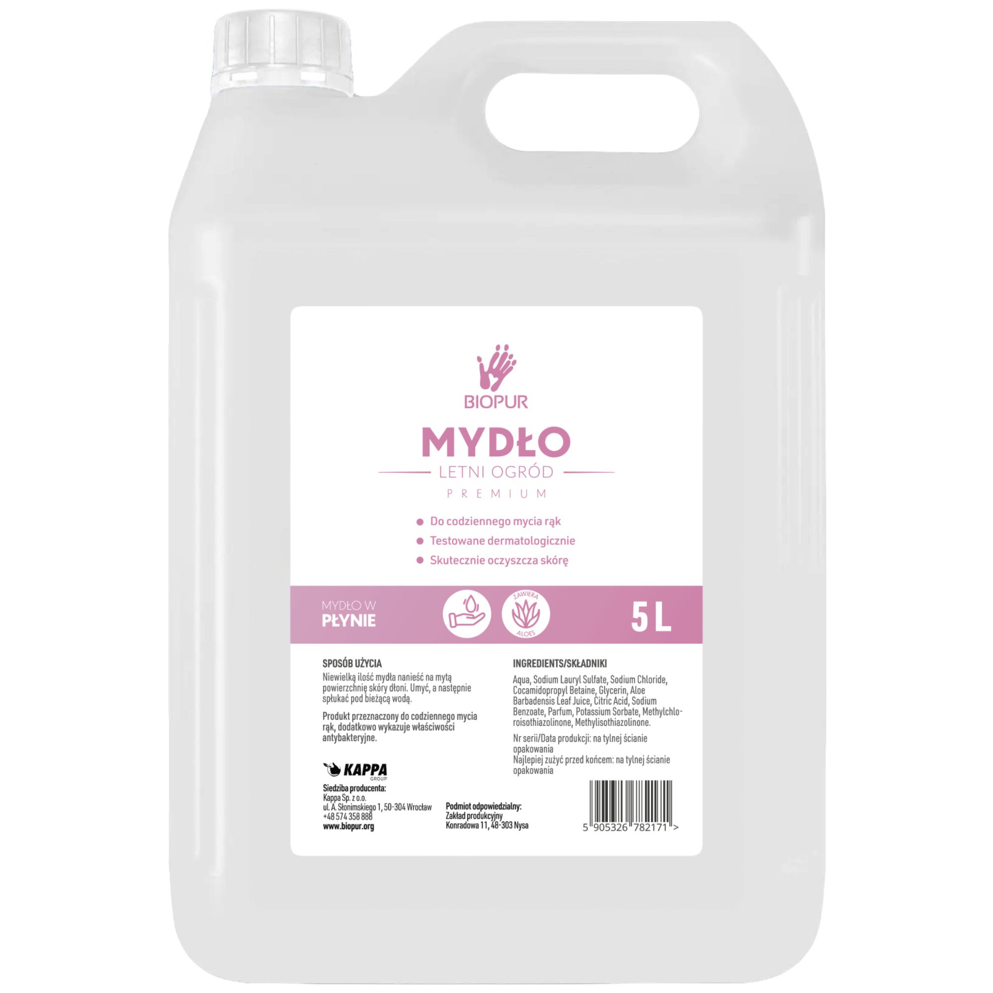 Mydło w płynie Biopur Letni Ogród, 5l