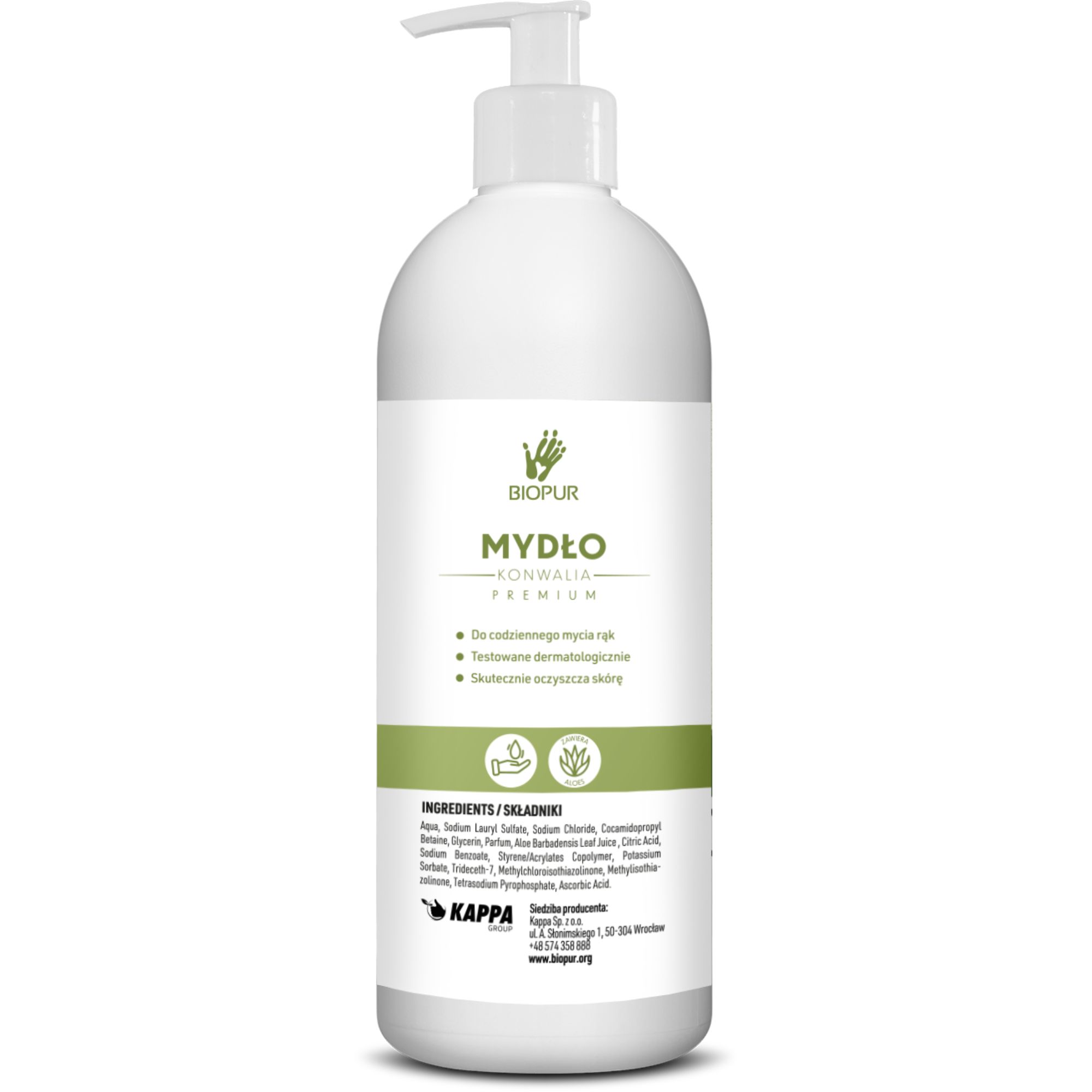 Mydło w płynie Biopur Konwalia, 500ml