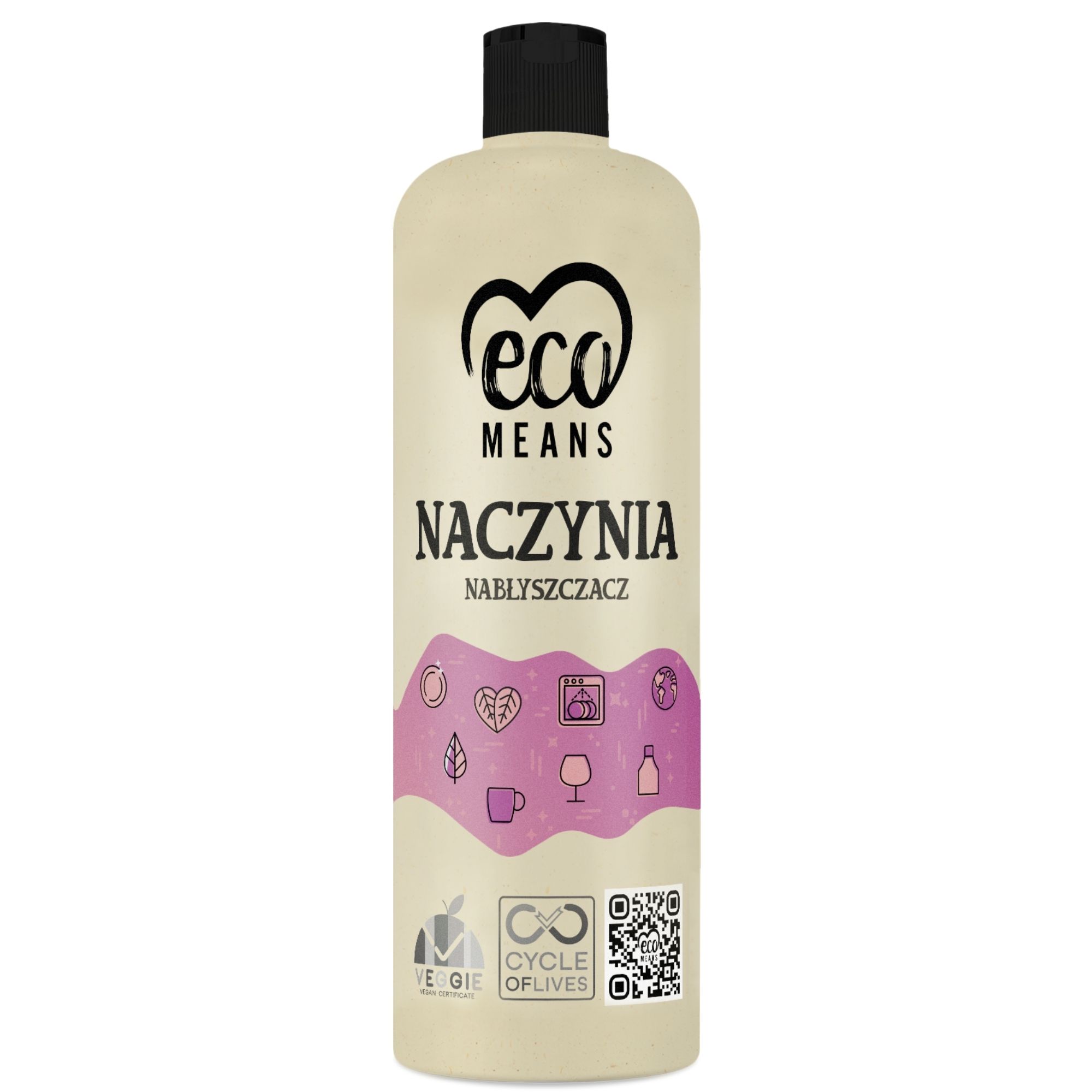 Nabłyszczacz do naczyń EcoMeans Naczynia Nabłyszczacz, 950ml