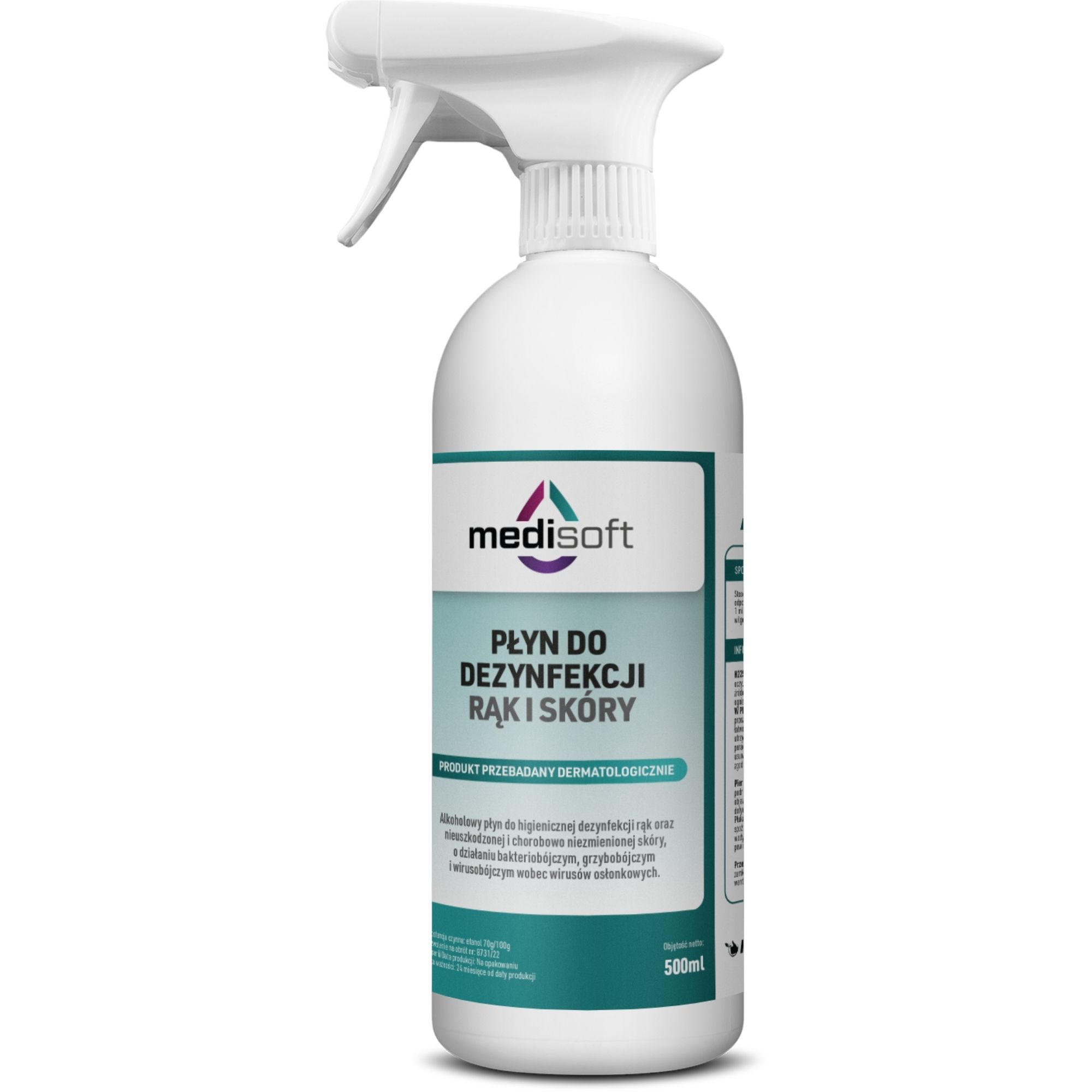 Płyn do dezynfekcji rąk i skóry Medisoft APH 100, 500ml