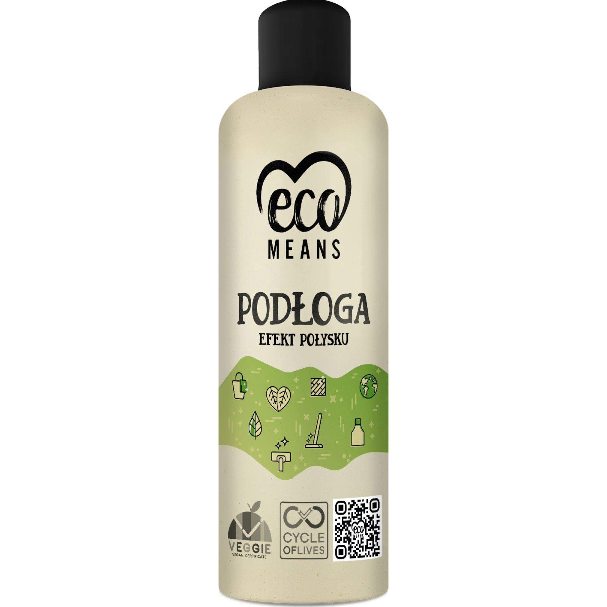 Płyn do mycia podłogi EcoMeans Podłoga efekt połysku, 950ml