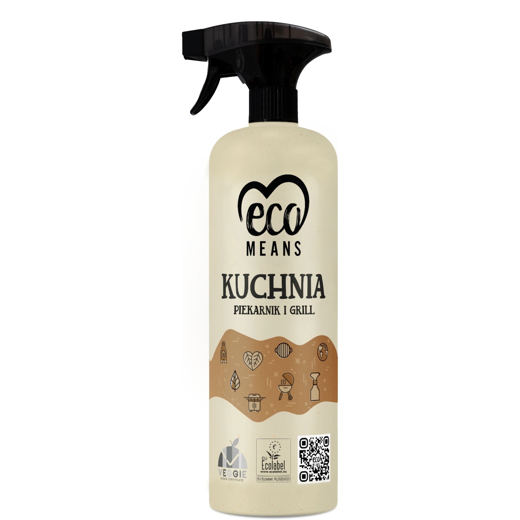 Płyn do czyszczenia kuchenki i grilla EcoMeans Kuchnia Grill, 950ml