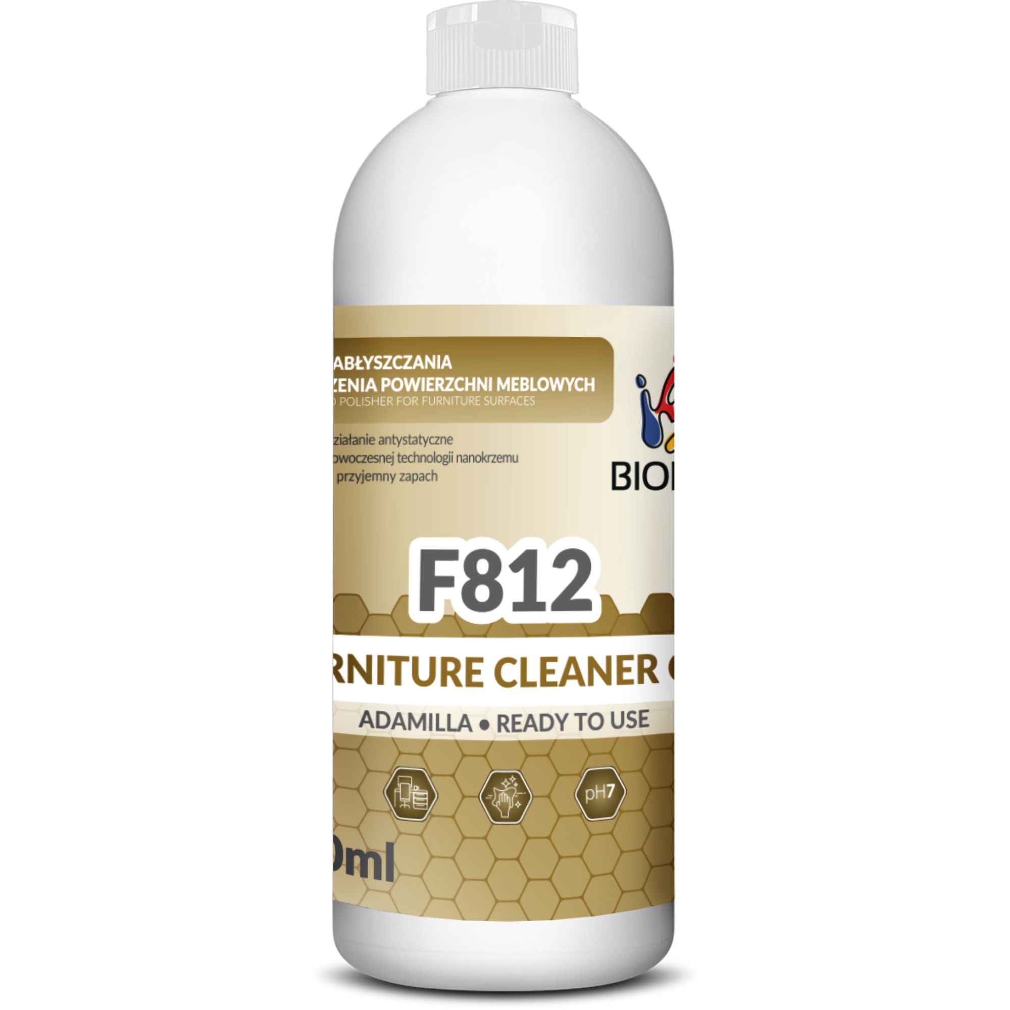 Żel do nabłyszczania i czyszczenia powierzchni meblowych Biopur F812, 500ml